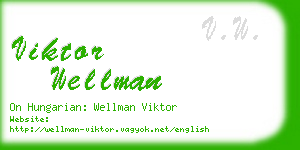 viktor wellman business card